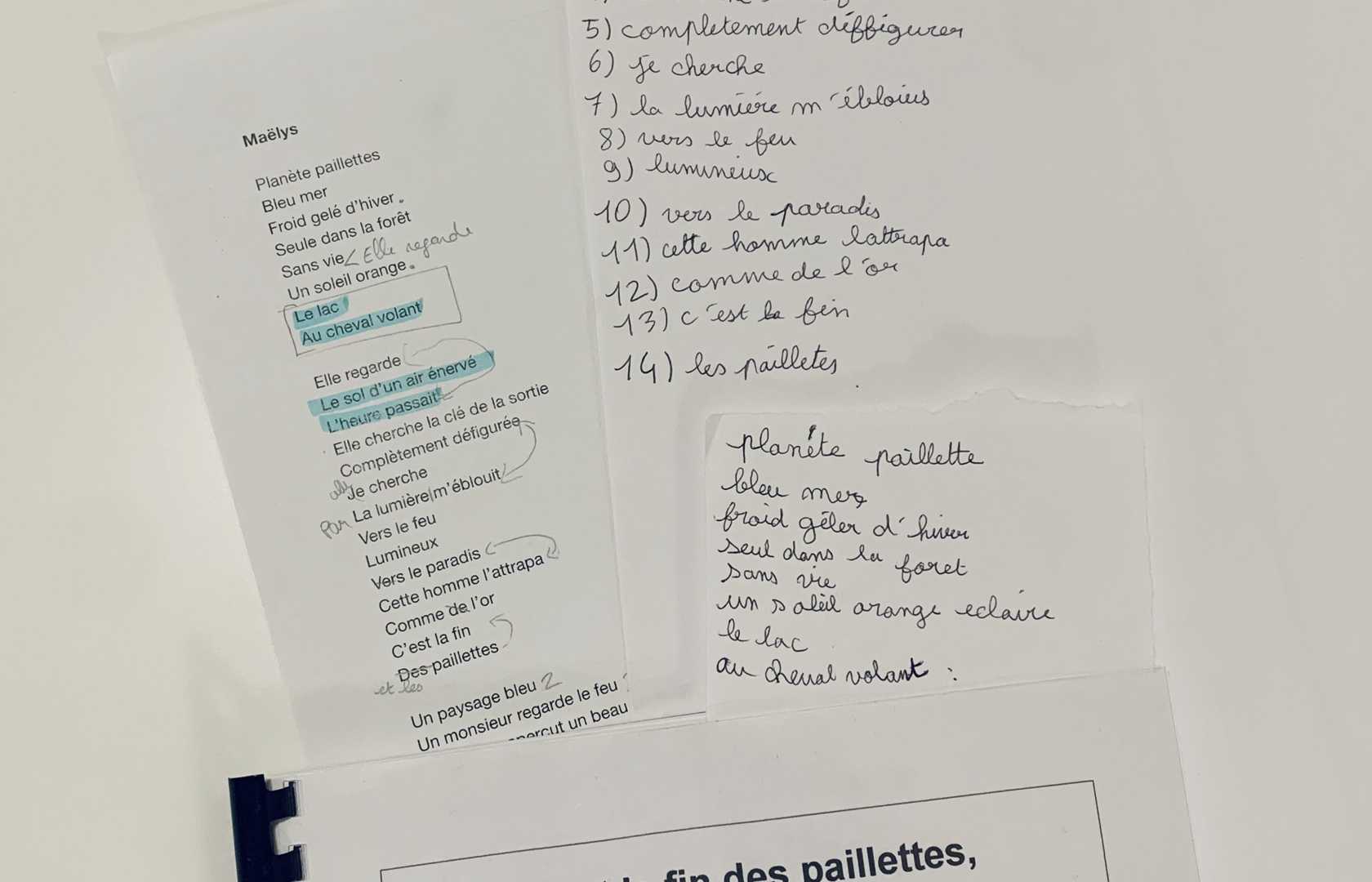 Écriture poétique à partir d images et travail du brouillon Pearltrees