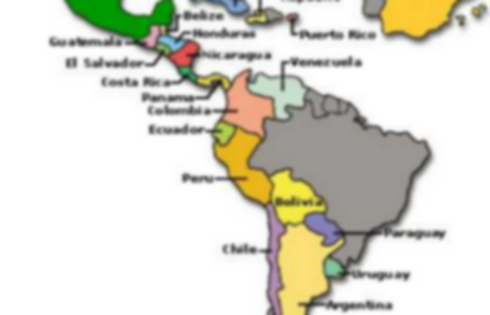 Mapa De Los 21 Paises Hispanohablantes 2185