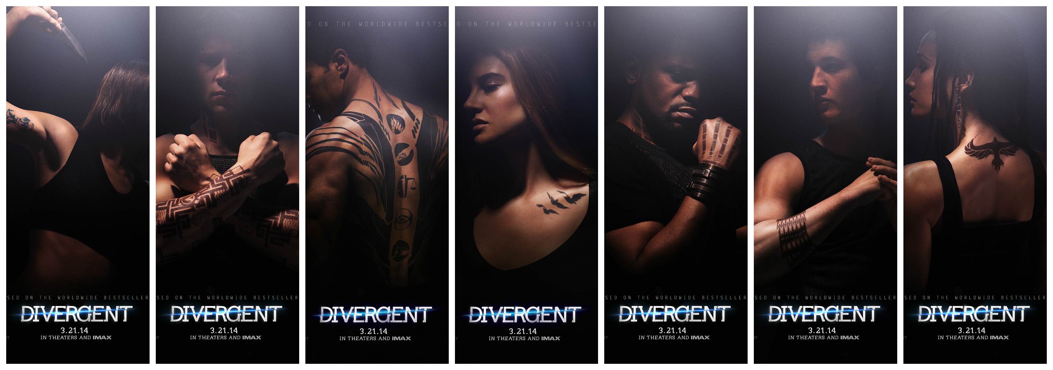 divergent characters movie with names