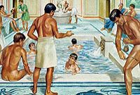 men bathing