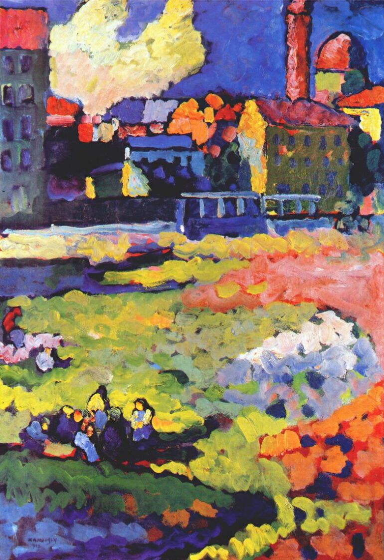 Wassily Kandinsky Munich Schwabing With The Church Of St Ursula 1908