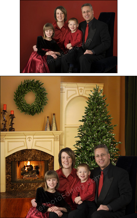 Family portrait photo editing by changing background | Pearltrees